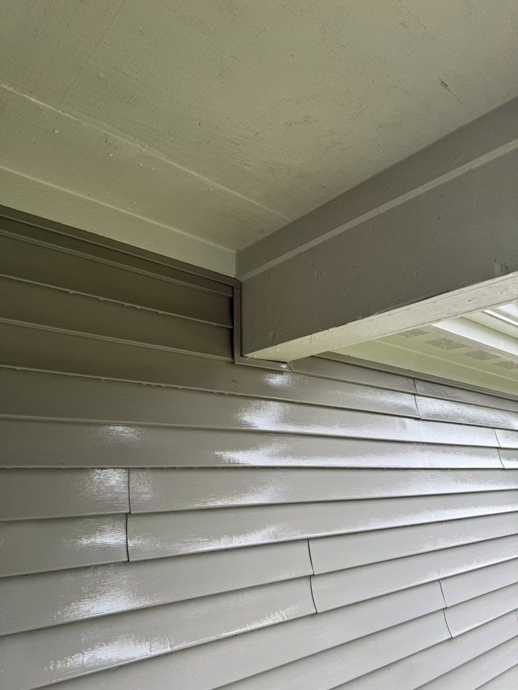 Fresh exterior siding finish on a Carmel, Indiana property maintenance project Fresh exterior siding finish on a Carmel, Indiana property maintenance project