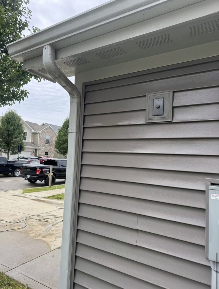 Exterior siding and gutter work by A1 Home Services in Hamilton County, IN Exterior siding and gutter work by A1 Home Services in Hamilton County, IN